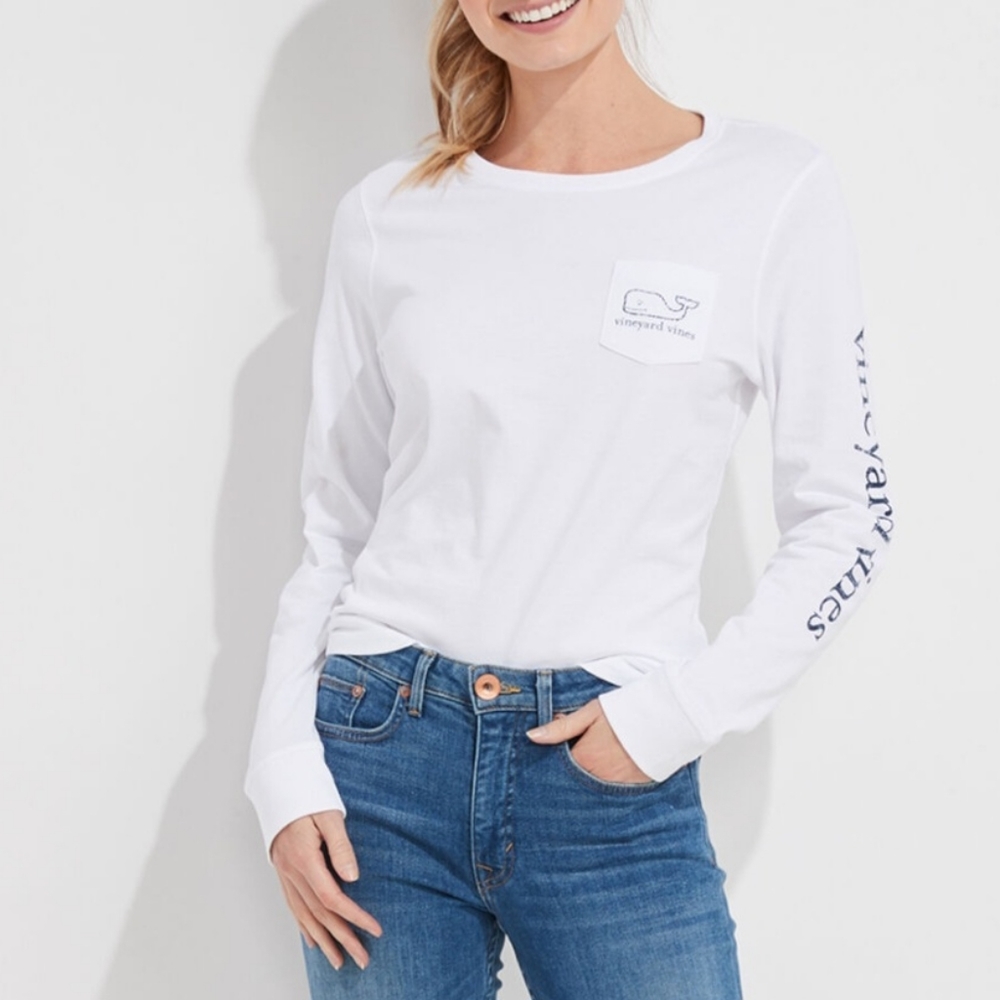 Vineyard Vines White Long Sleeve